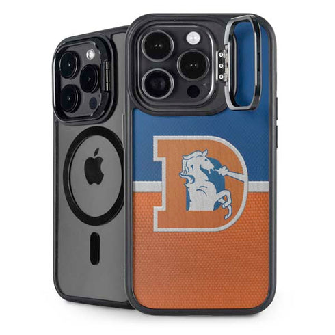 NFL Denver Broncos Vintage iPhone 15 Pro Kickstand Case